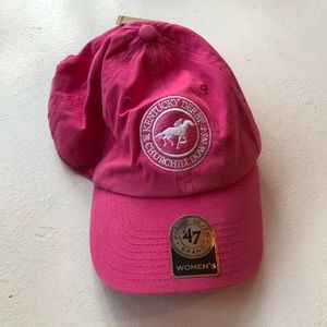 Pink Kentucky derby baseball hat